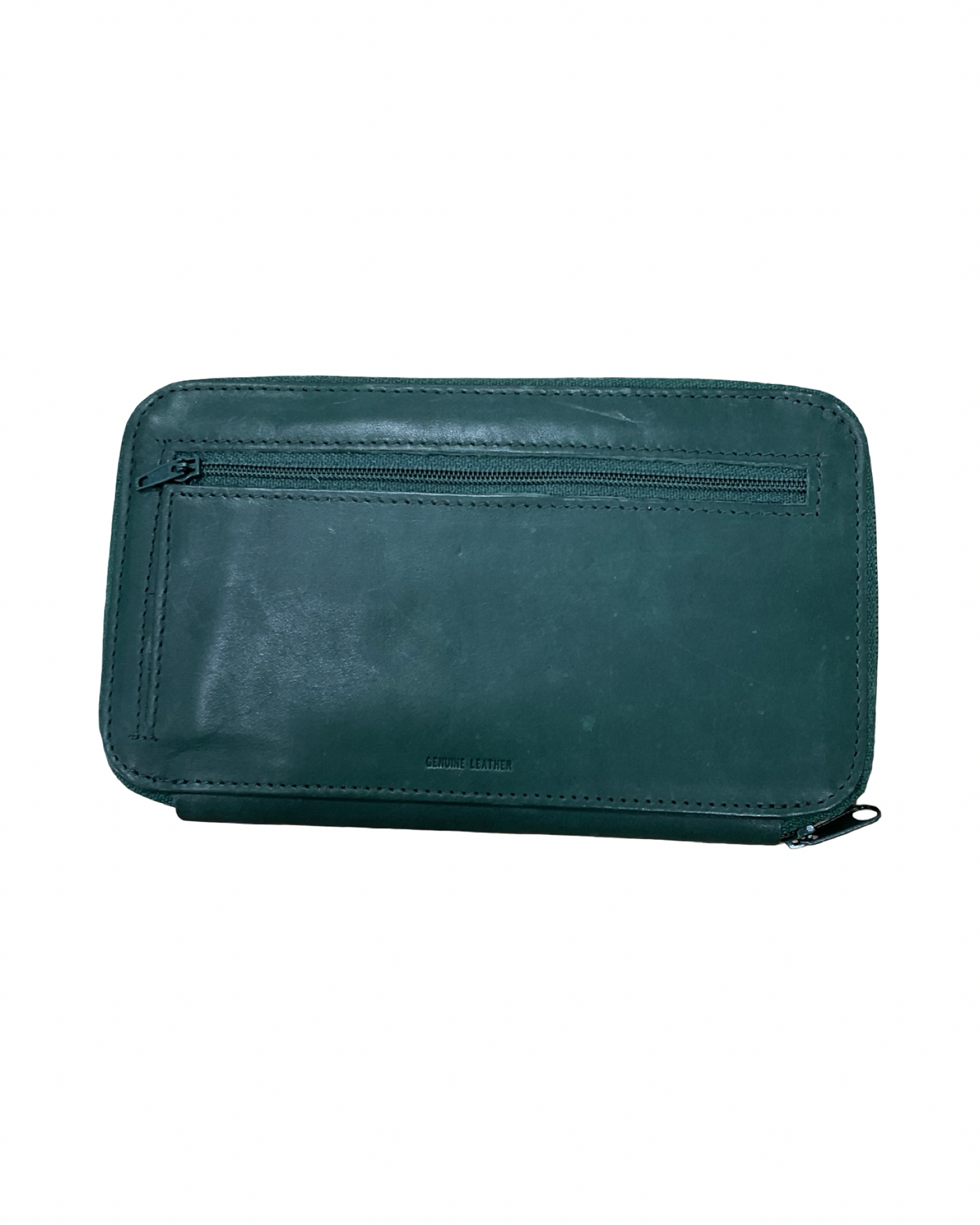 Wallet Leather By Clothes Mentor In Green, Size:Small
