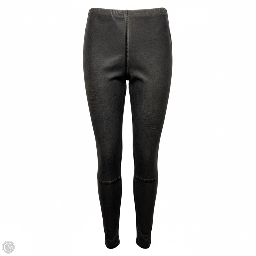 Faux Leather Leggings By Lysse In Grey, Size: S