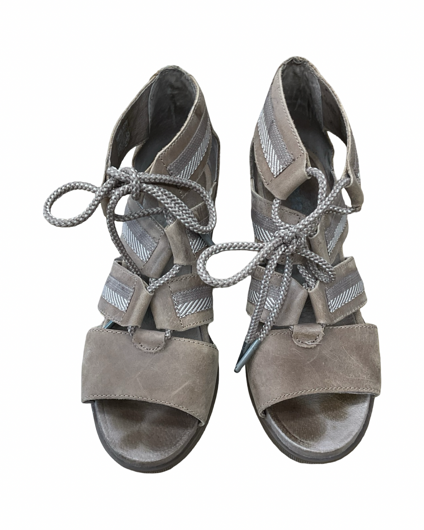 Sandals Heels Wedge By Sorel In Taupe, Size:8