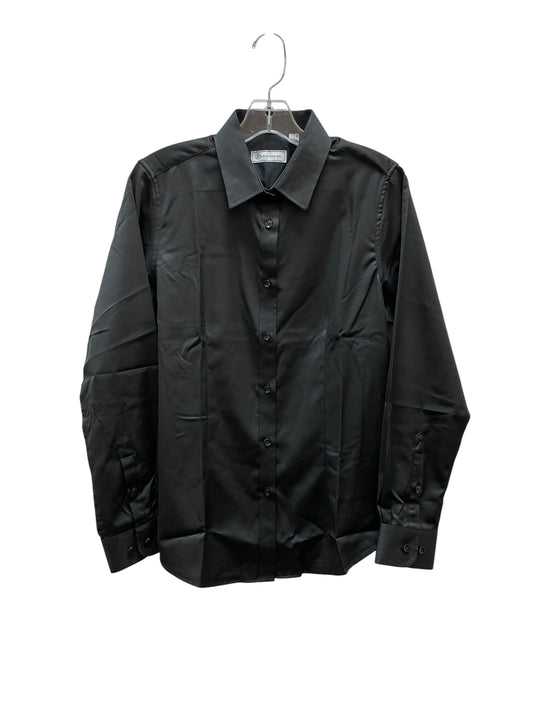 Blouse Ls By Siliteelon In Black, Size:S