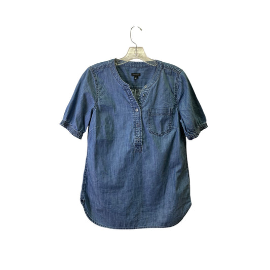 Top Ss By Talbots In Blue Denim, Size:S