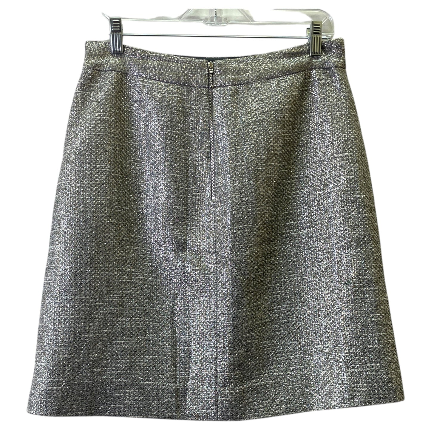 Skirt Designer By Kate Spade In Silver, Size:8