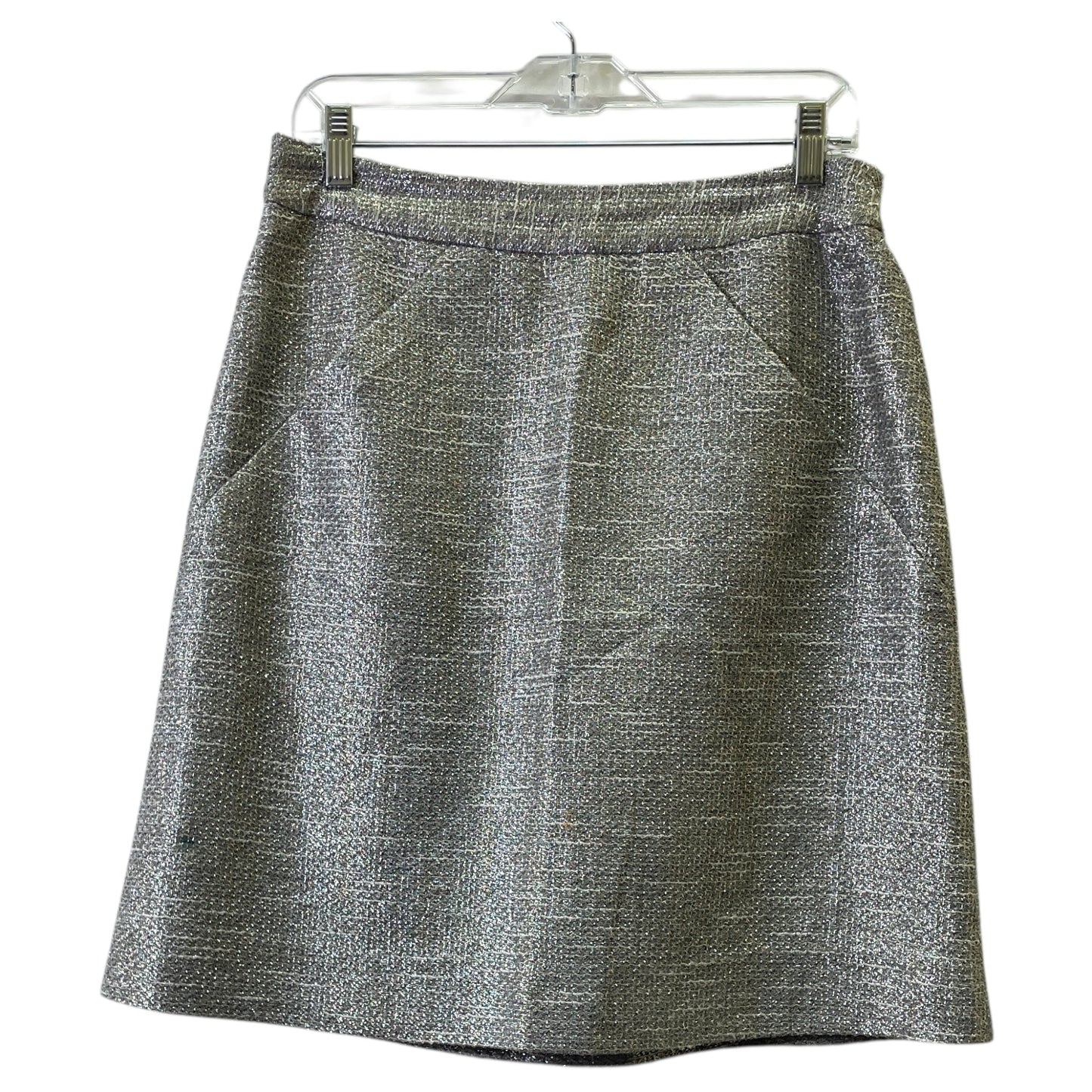 Skirt Designer By Kate Spade In Silver, Size:8