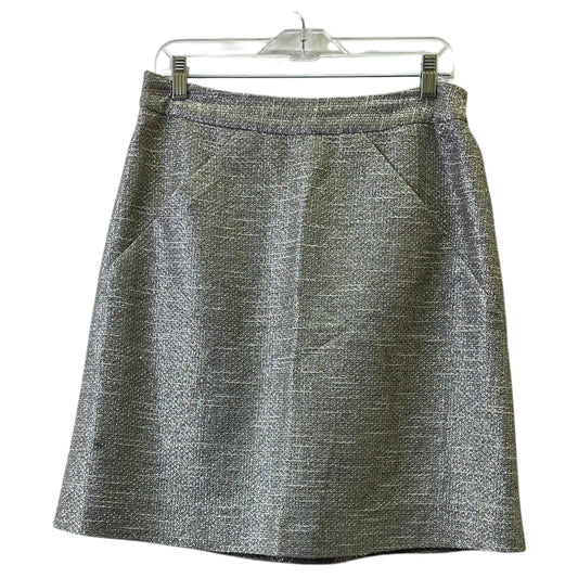 Skirt Designer By Kate Spade In Silver, Size:8