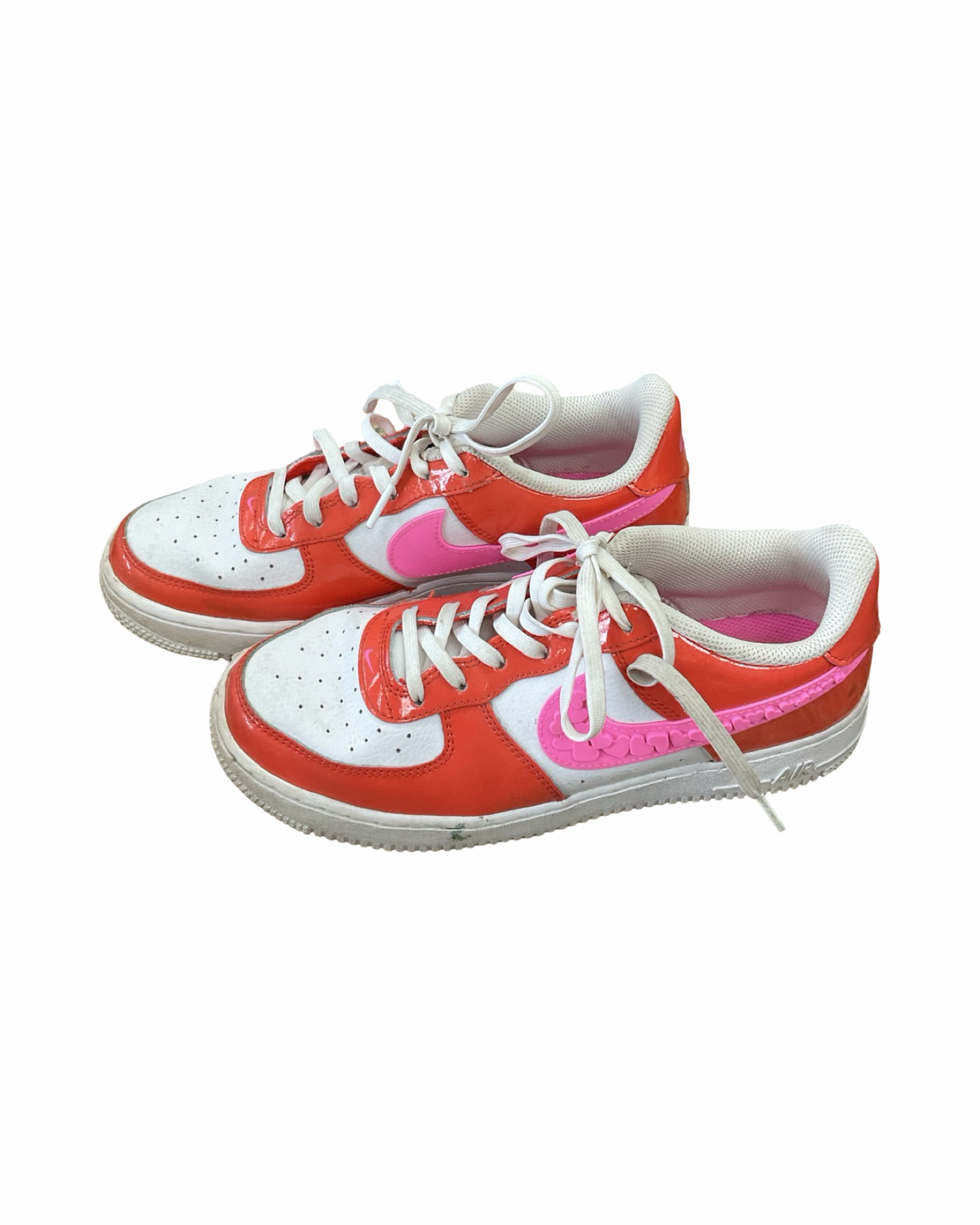 Shoes Sneakers By Nike In Orange & White, Size:6