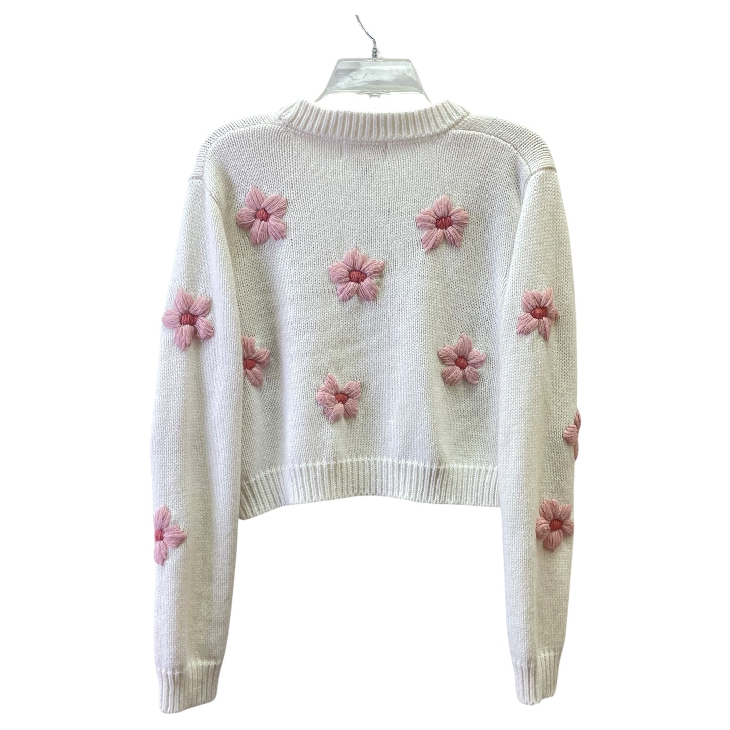 Sweater By Jessica Simpson In White, Size:Xl