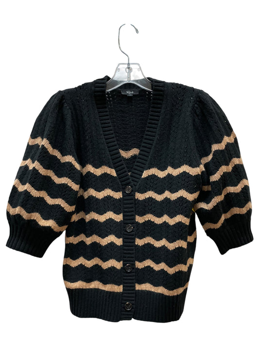 Cardigan By Rails In Black & Tan, Size:M