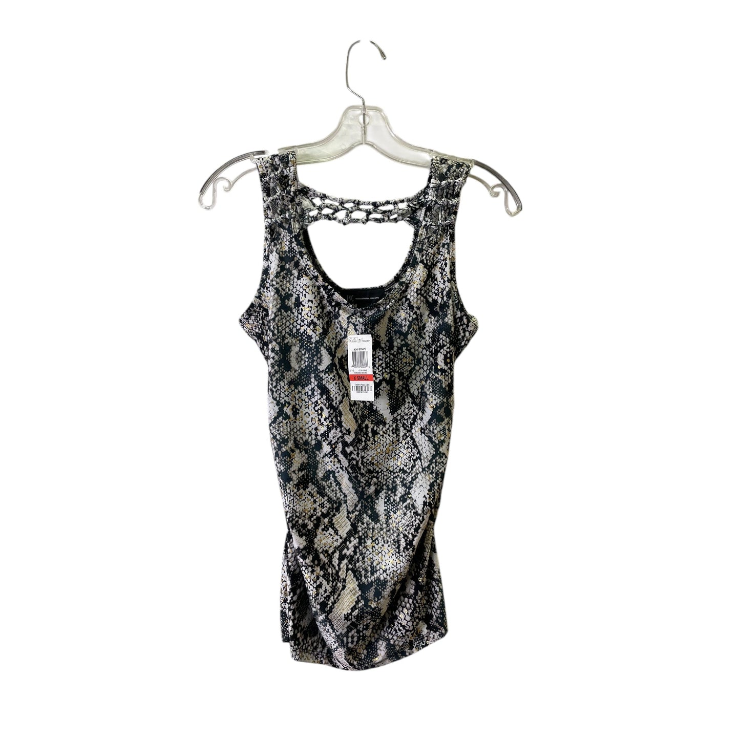 Tank Top By Inc In Snakeskin Print, Size:Xs