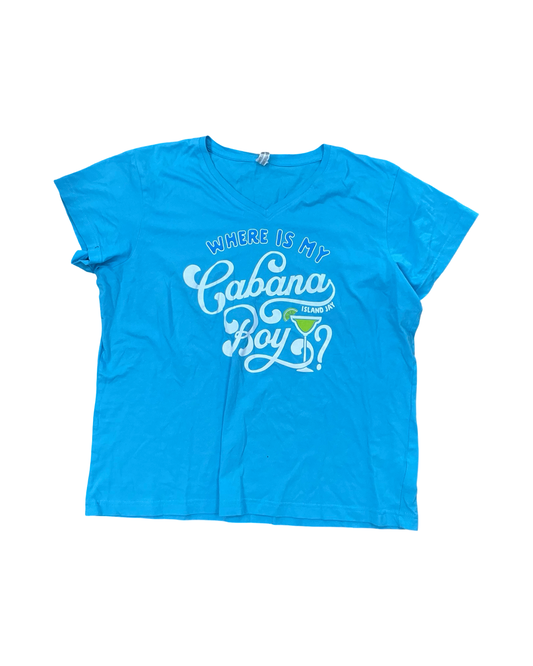 Top Ss By Clothes Mentor In Blue, Size:Xl