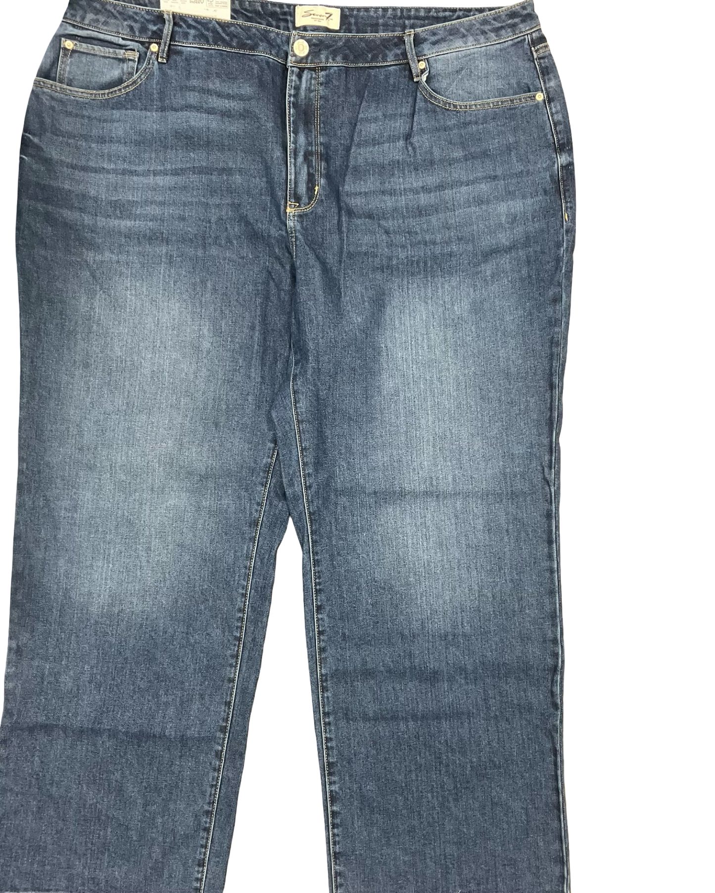 Jeans Straight By Seven 7 In Blue, Size:22