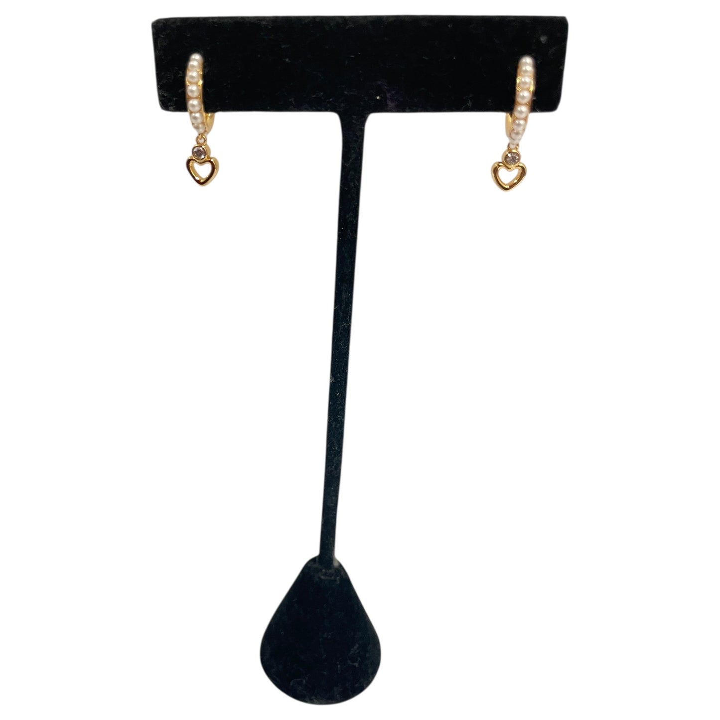 Earrings Designer By Kate Spade In Gold & White