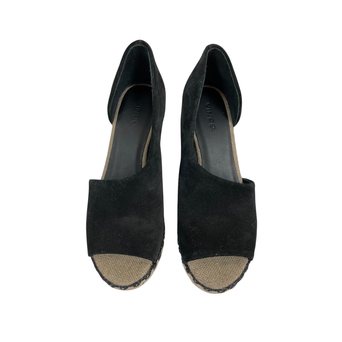 Sandals Heels Wedge By Vince In Black, Size:5