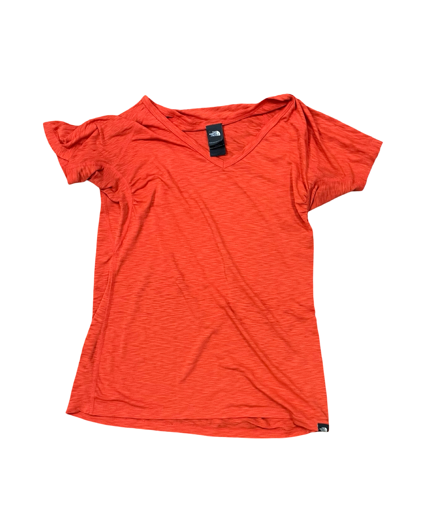 Athletic Top Ss By The North Face In Orange, Size:M