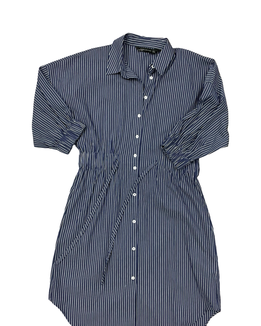 Dress Work By Zara Women In Blue & White, Size:M