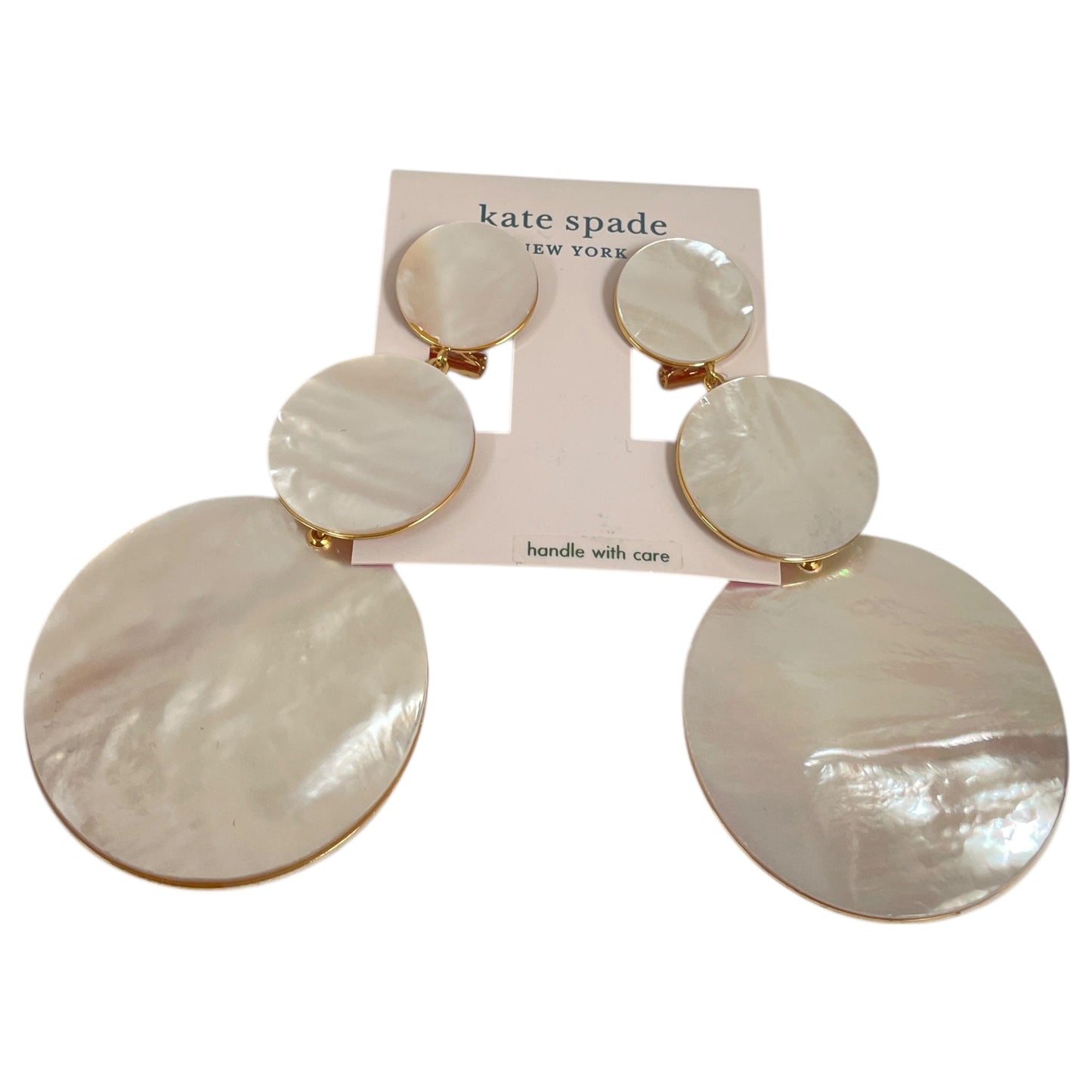 Earrings Designer By Kate Spade In White