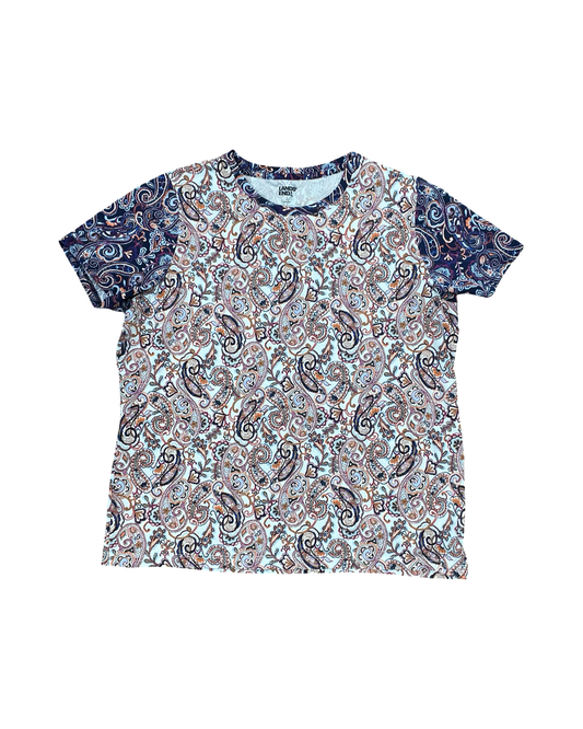 Top Ss By Lands End In Purple & White, Size:L