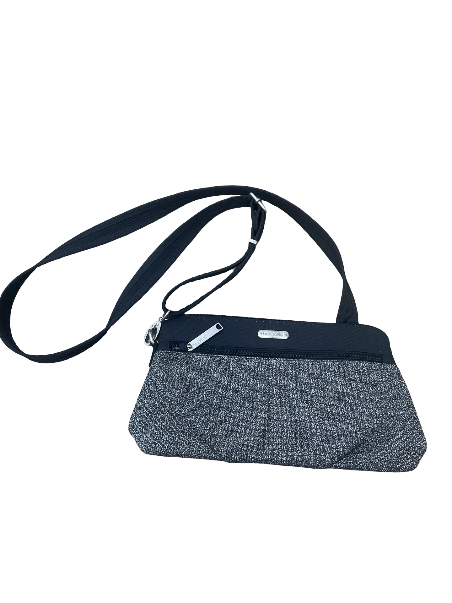 Crossbody By Baggallini In Black & Grey, Size:Medium