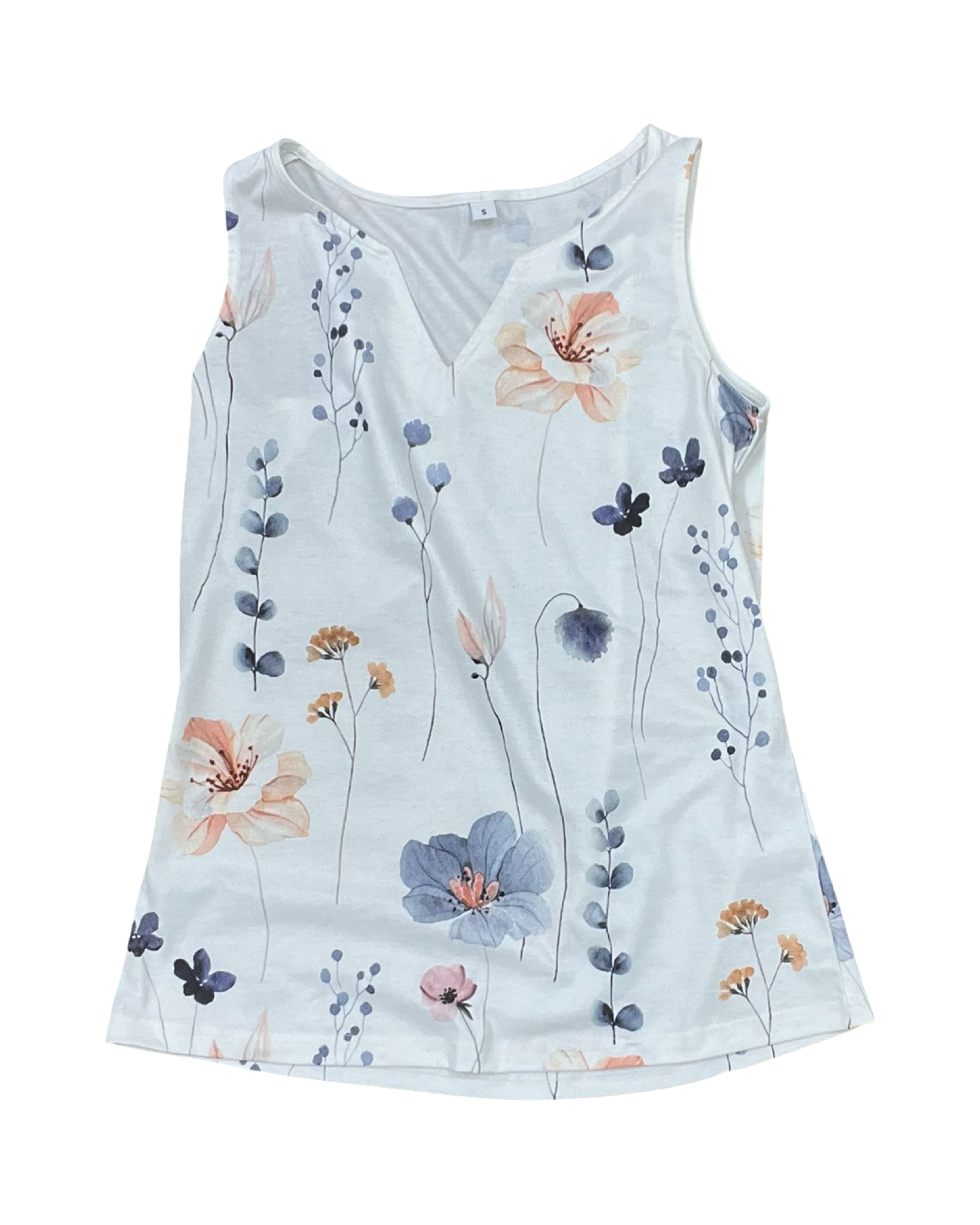 Top Sleeveless By Clothes Mentor In Floral Print, Size:S