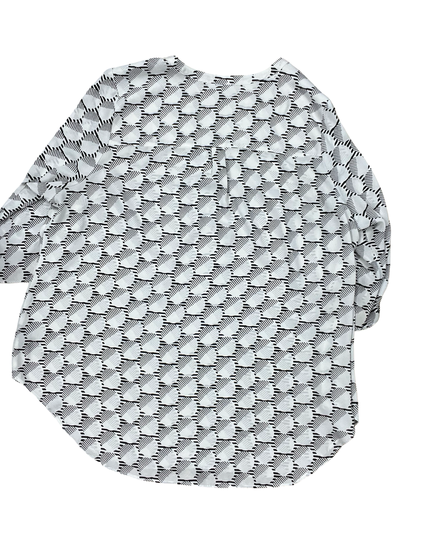 Top Ss By Worthington In Black & White, Size:2X