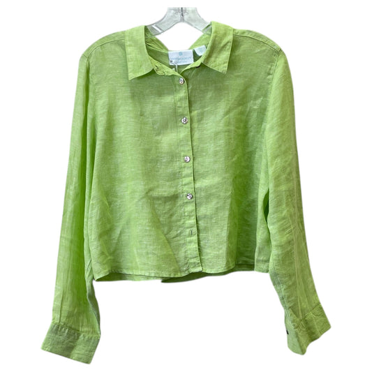 Top Ls By Cynthia Rowley In Green, Size:L