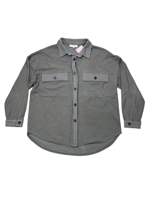 Jacket Shirt By Vici In Grey, Size:Xl