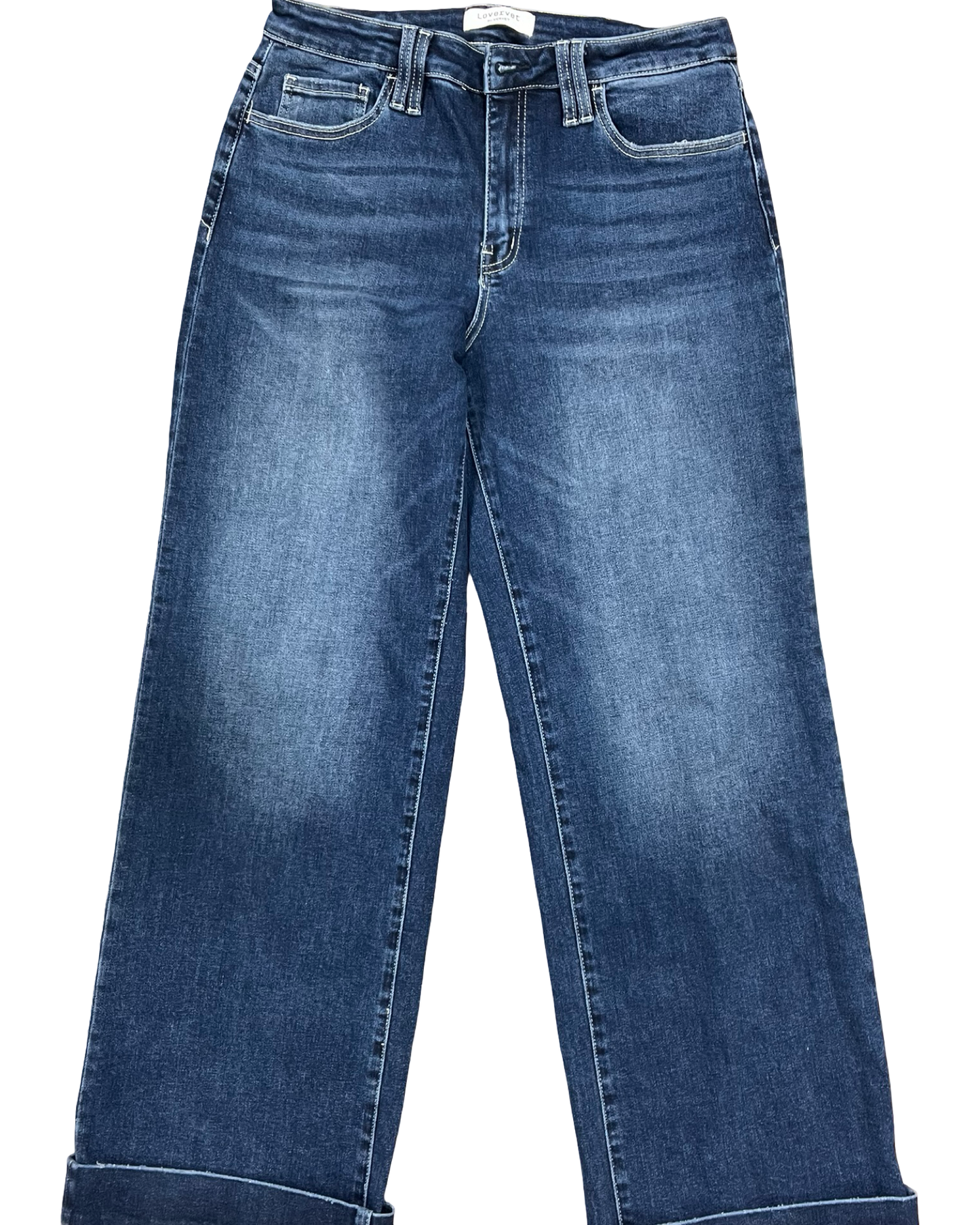Jeans Wide Leg By Vervet In Blue Denim, Size:12