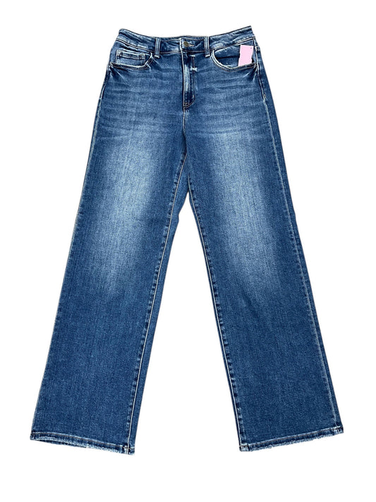 Jeans Wide Leg By Flying Monkey In Blue Denim, Size:10