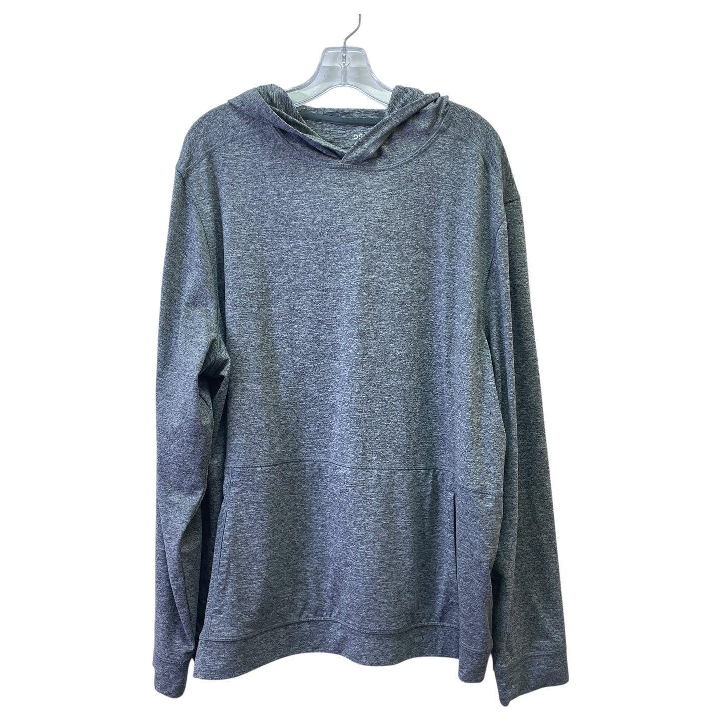 Athletic Sweatshirt Hoodie By Dsg Outerwear In Grey, Size:2X