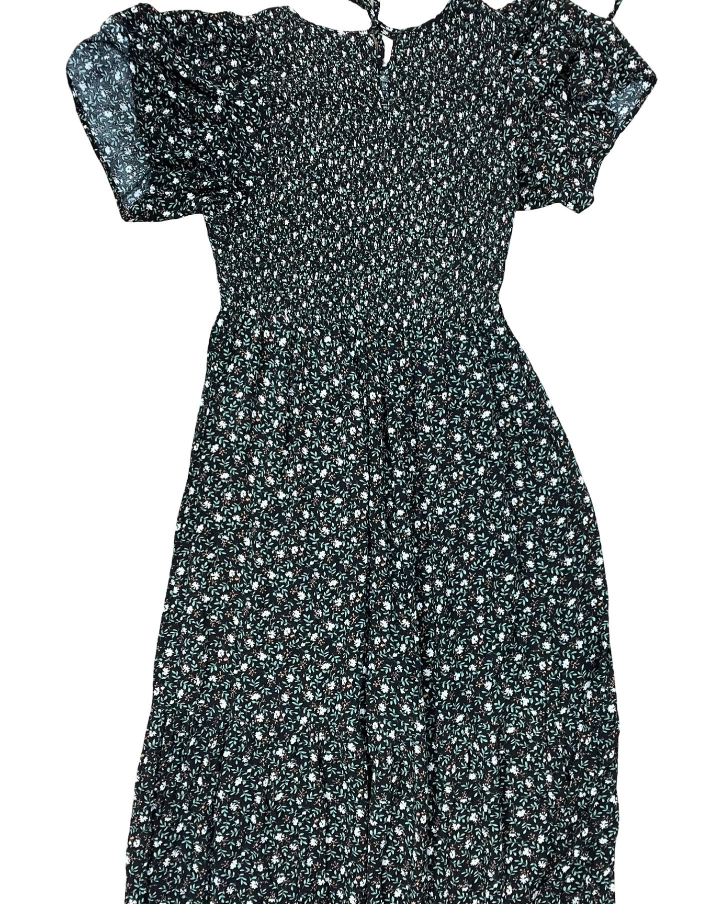Dress Casual Maxi By In Loom In Black & Green, Size:L