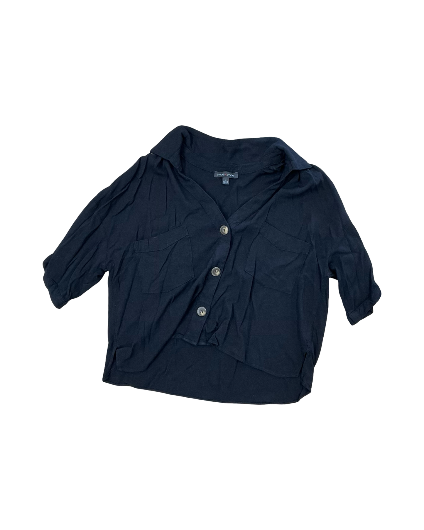 Top Ss By Moa Moa In Black, Size:L