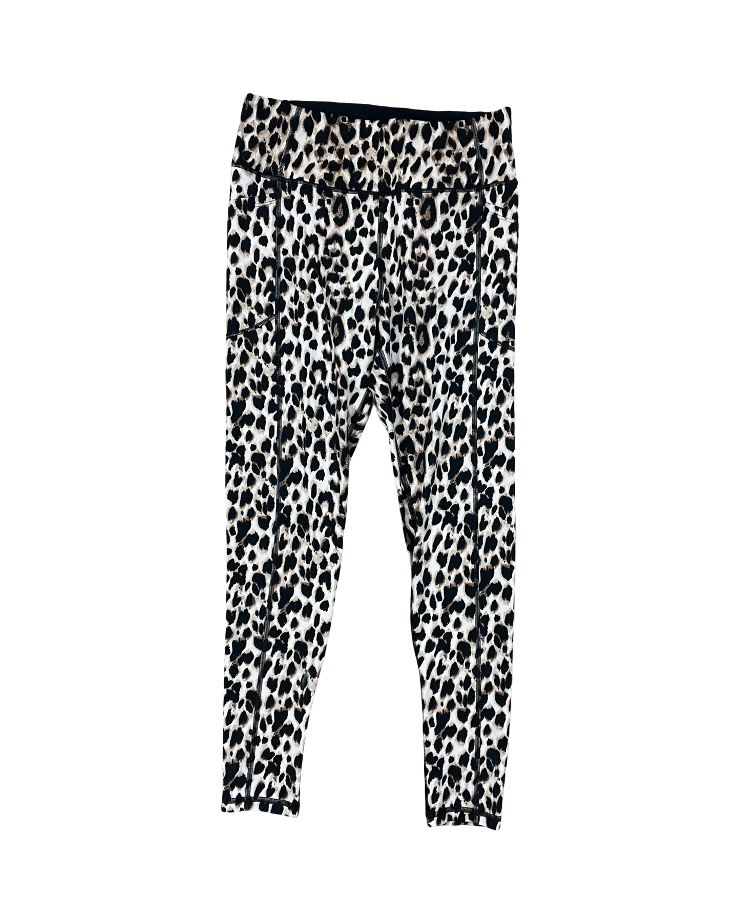 Athletic Leggings By Victorias Secret In Leopard Print, Size:L