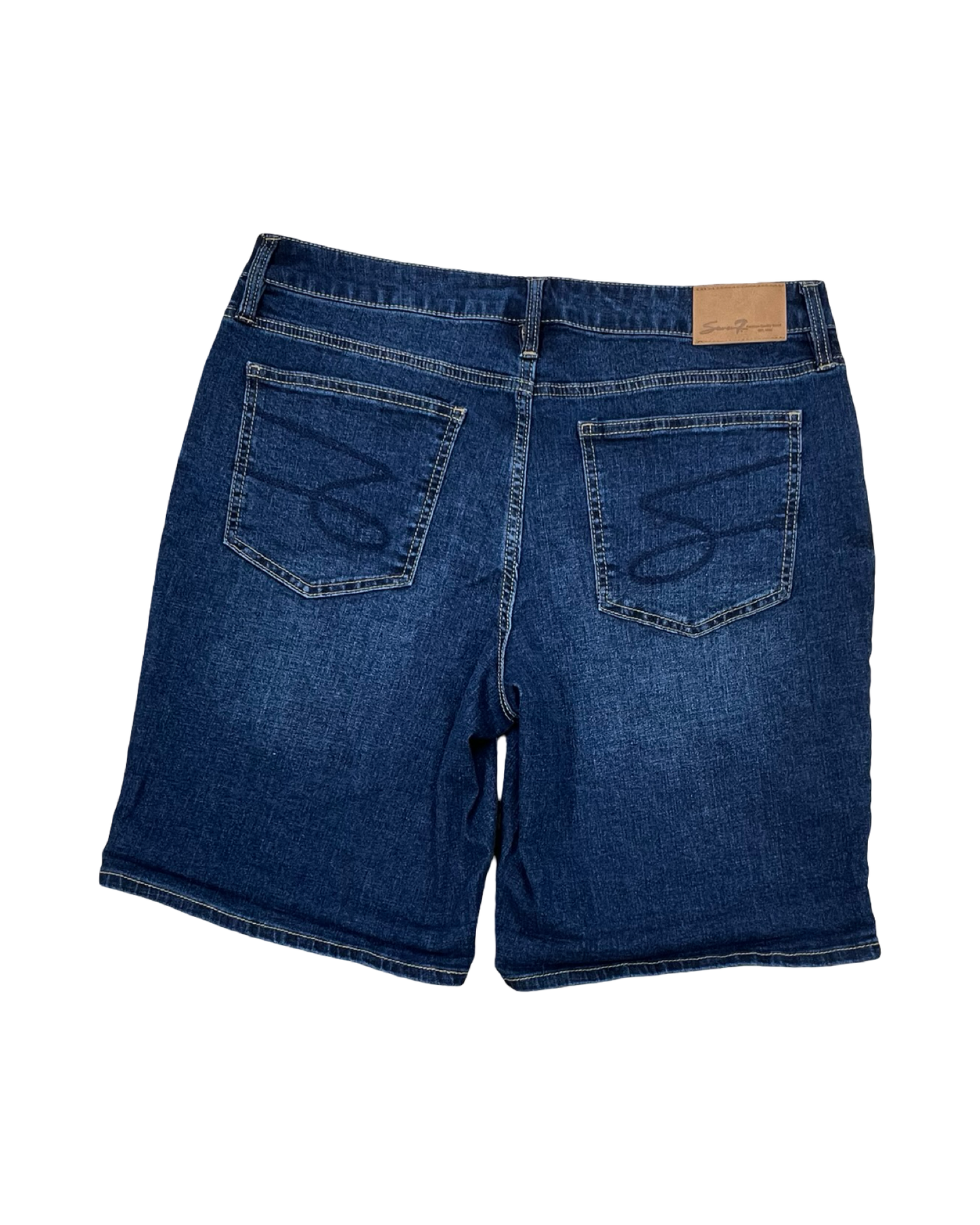 Shorts By Seven 7 In Blue Denim, Size:12