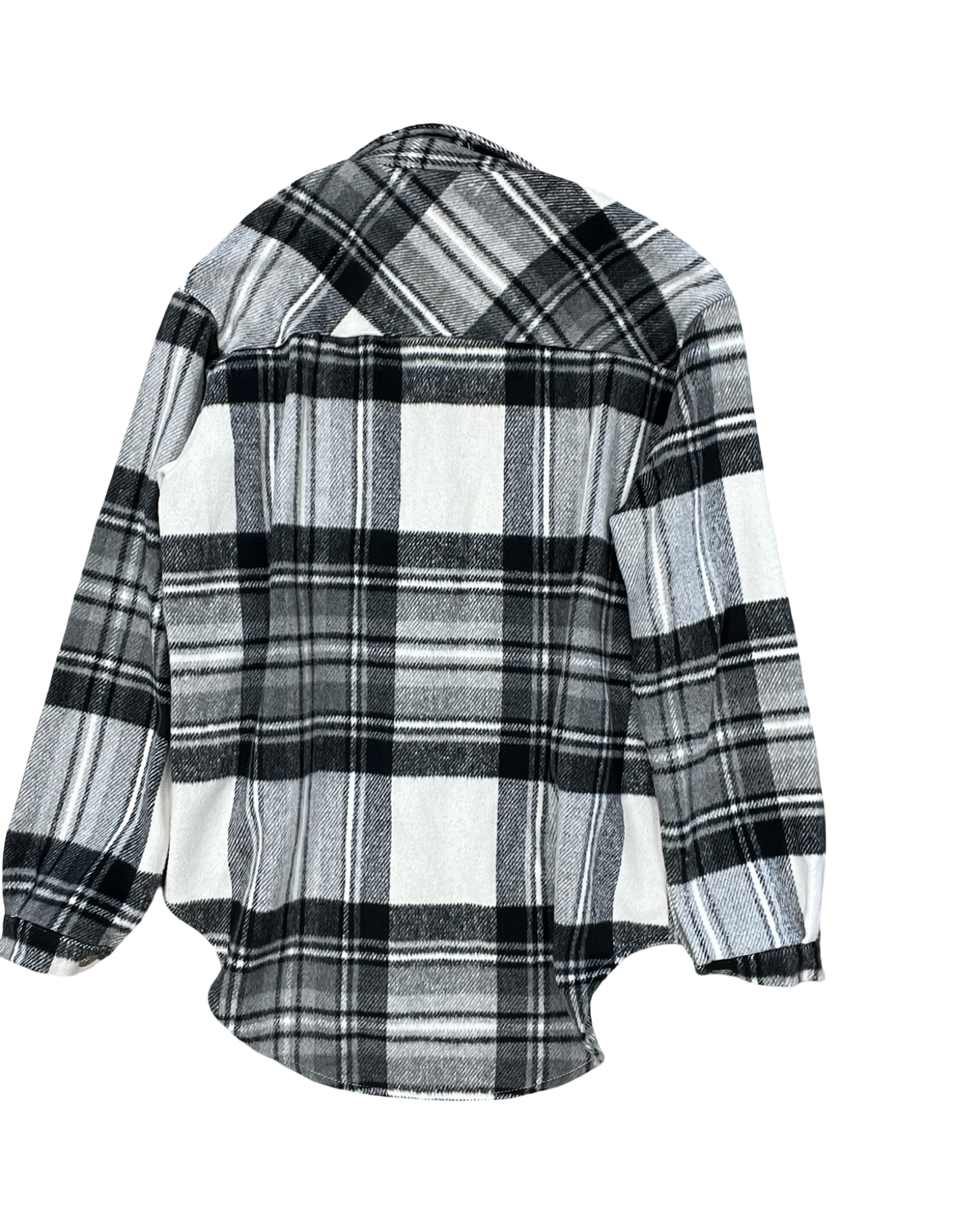 Jacket Shirt By Bohme In Black & Grey, Size:M