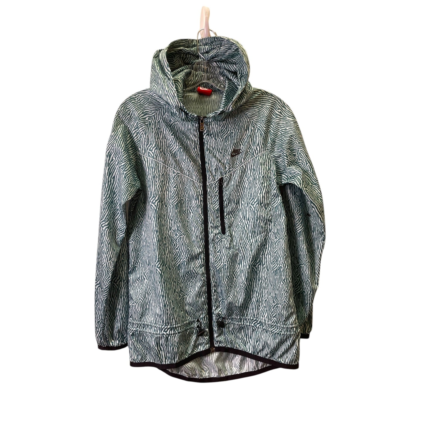 Athletic Jacket By Nike Apparel In Teal, Size:S