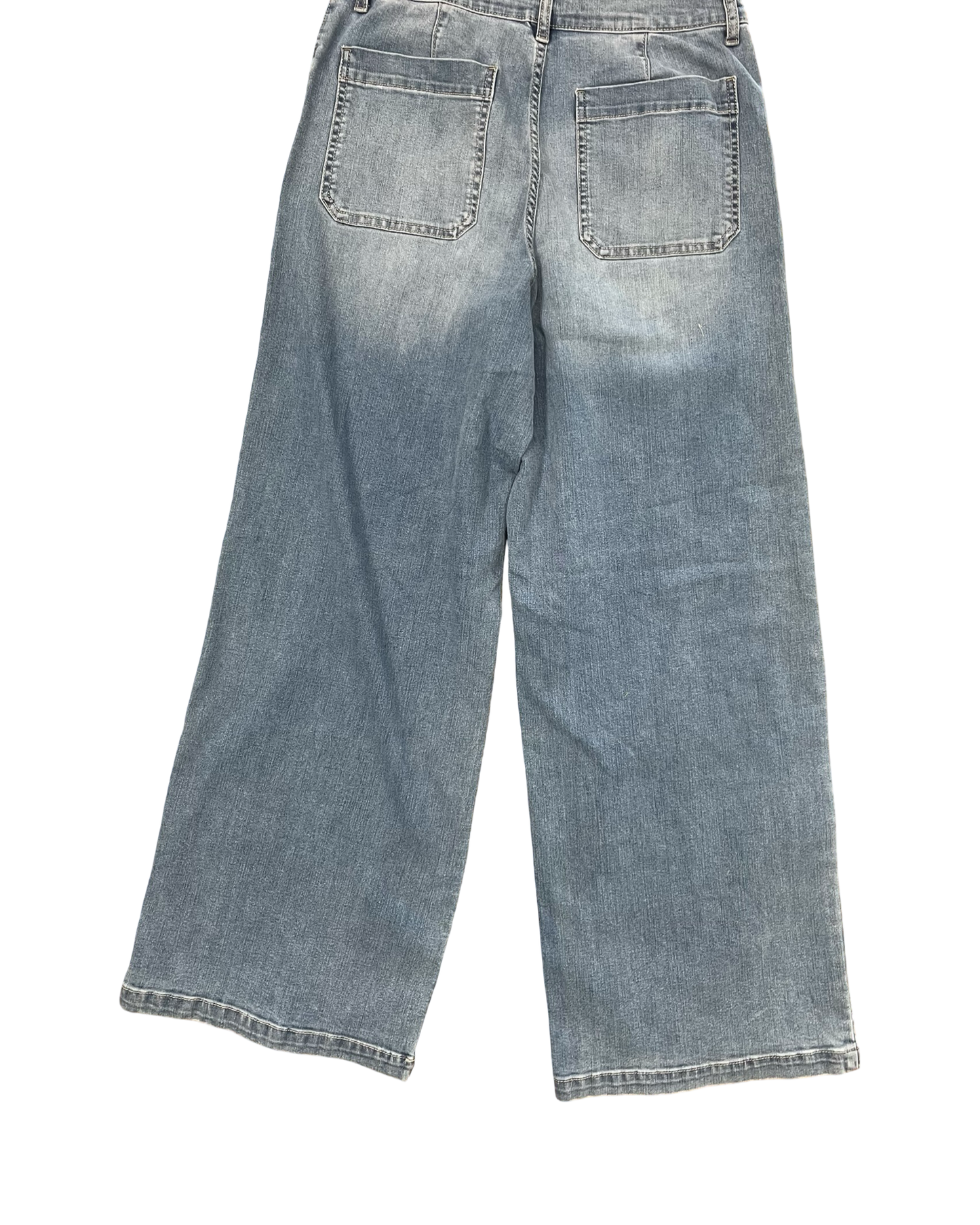 Jeans Wide Leg By Gloria Vanderbilt In Blue Denim, Size:10