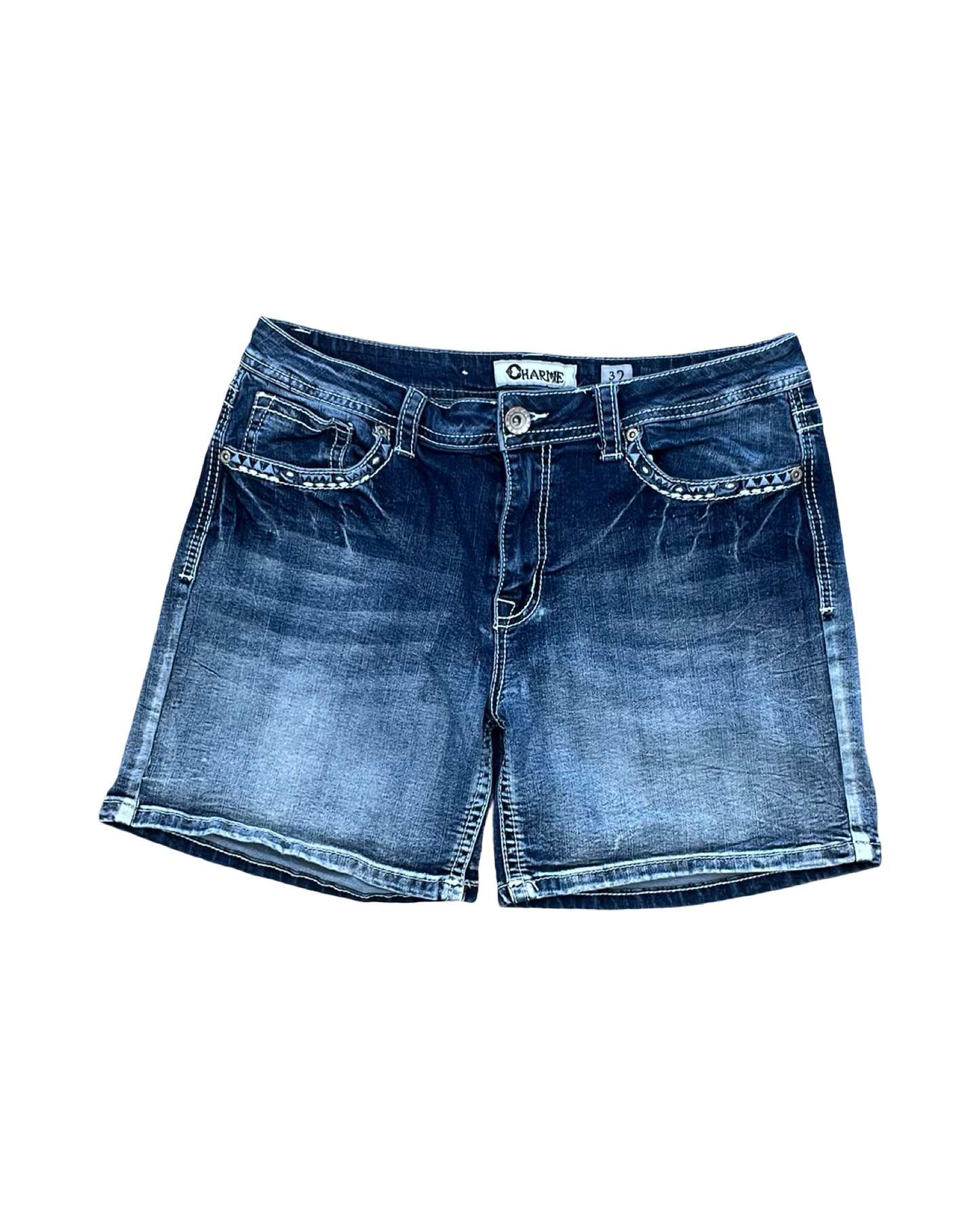 Shorts By Clothes Mentor In Blue Denim, Size:14