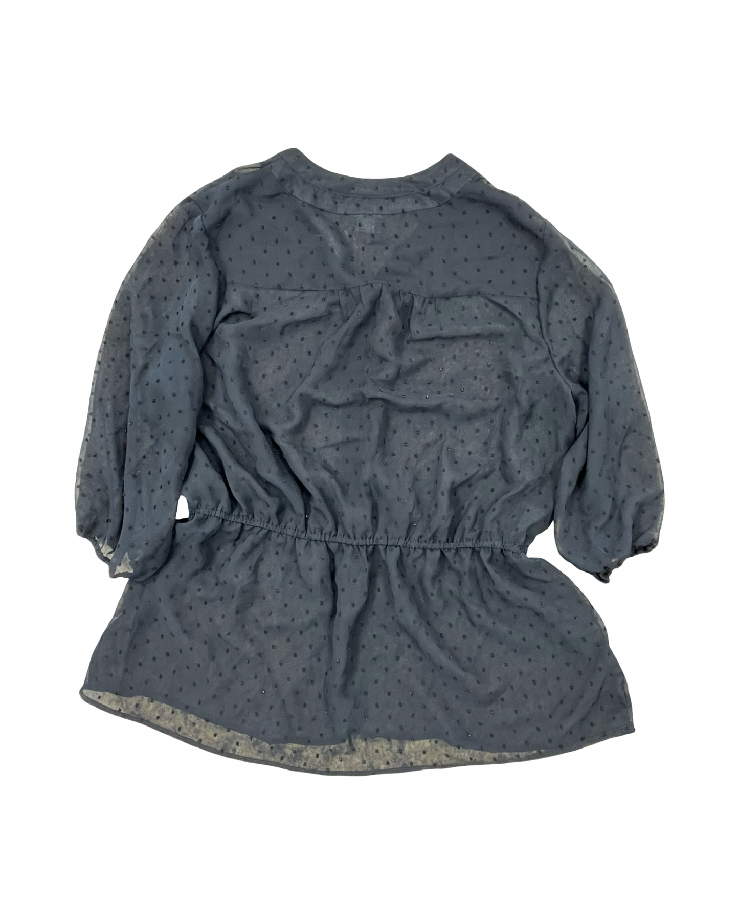 Top 3/4 Sleeve By Mossimo In Black, Size:Xl