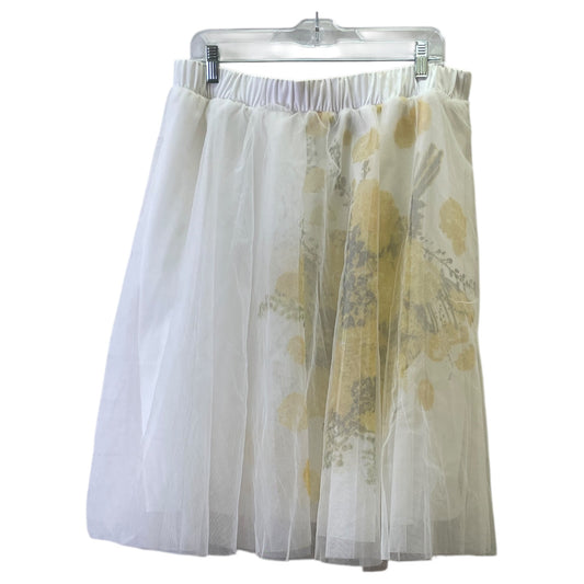 Skirt Midi By Ashley Stewart In White, Size:18