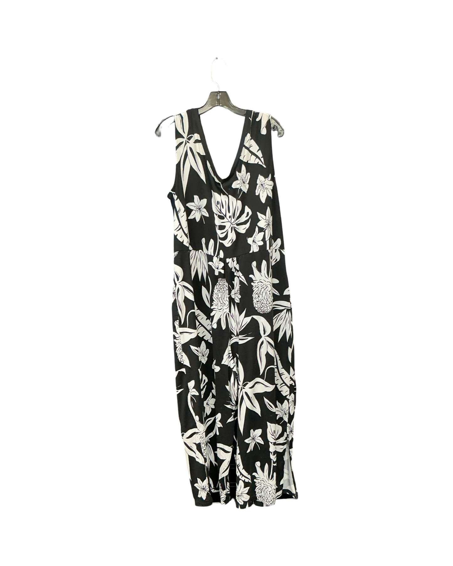 Jumpsuit By Cuddl Duds In Black & White, Size:L