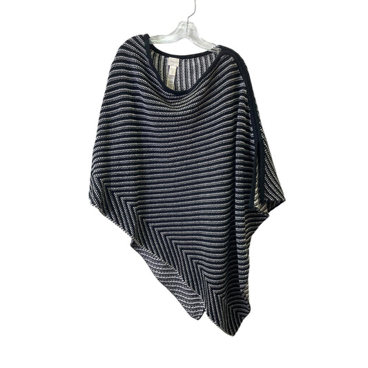 Poncho By Chicos In Black, Size:Osfm