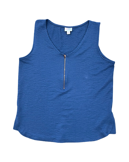 Top Sleeveless By Lularoe In Blue, Size:S