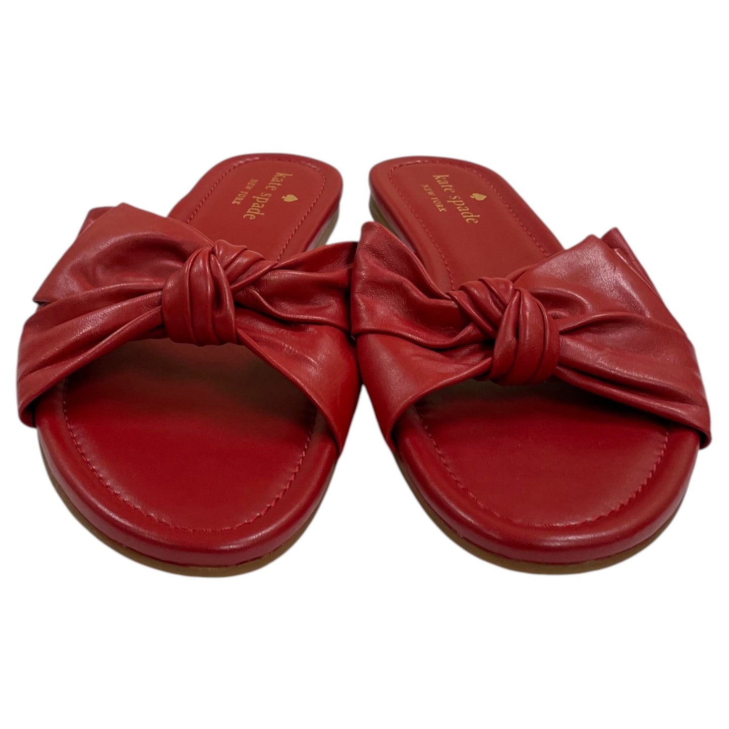 Sandals Designer By Kate Spade In Red, Size:9.5