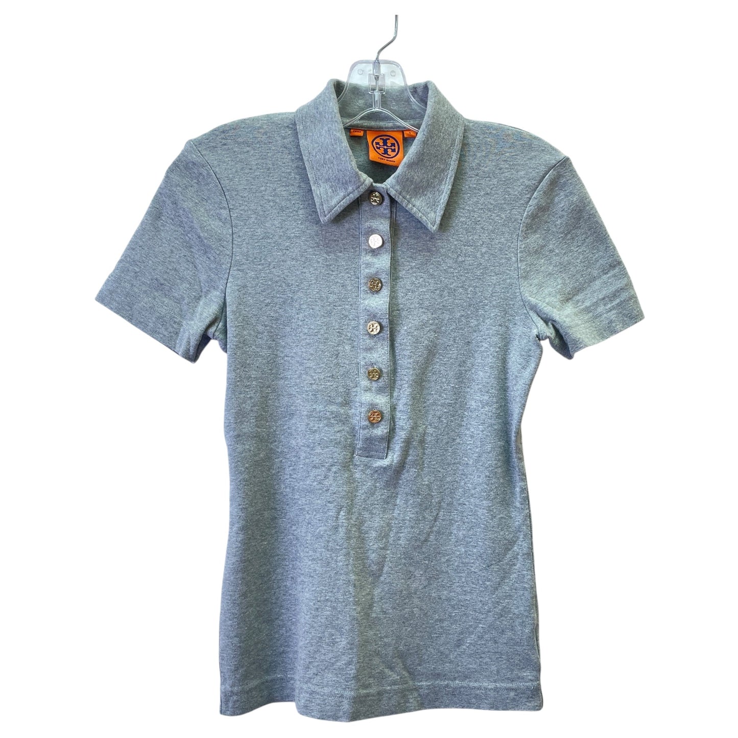 Top Ss Designer By Tory Burch In Grey, Size:S