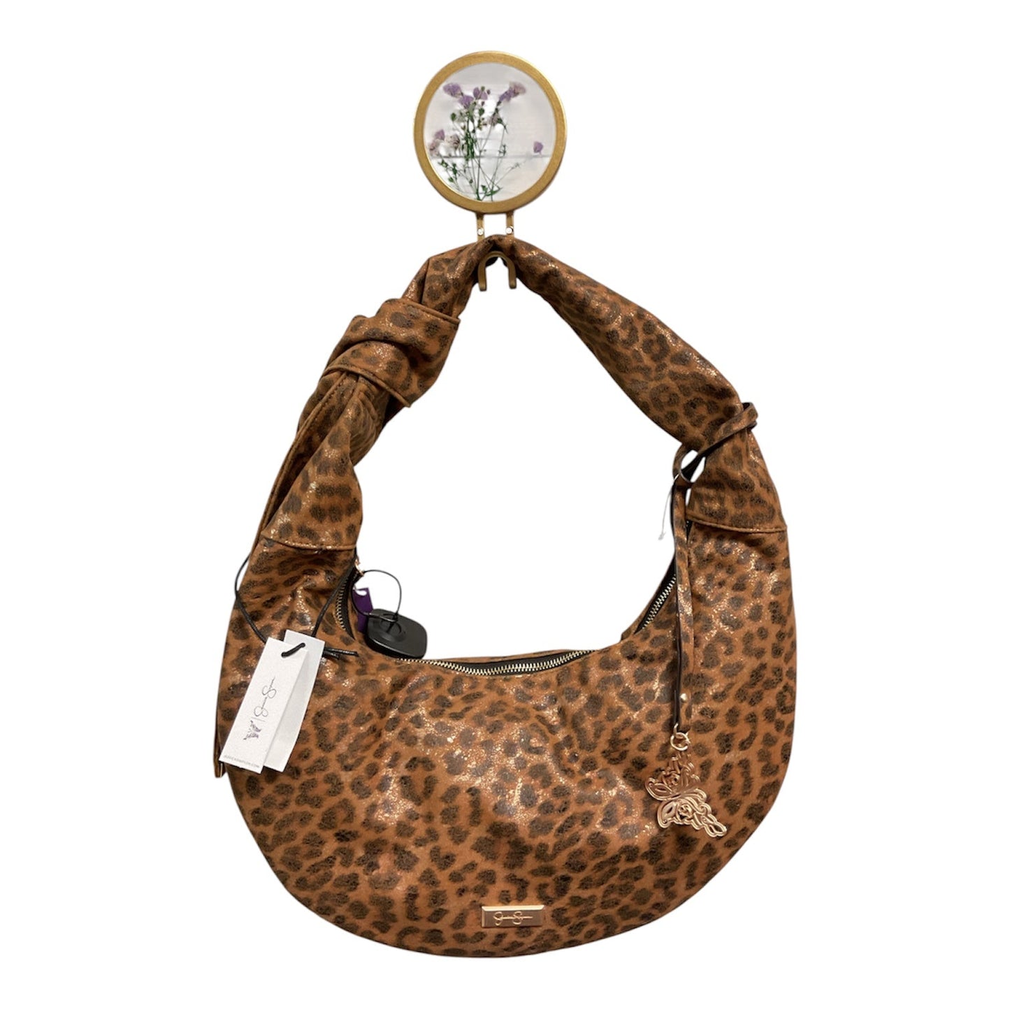Handbag By Jessica Simpson In Animal Print, Size:Medium