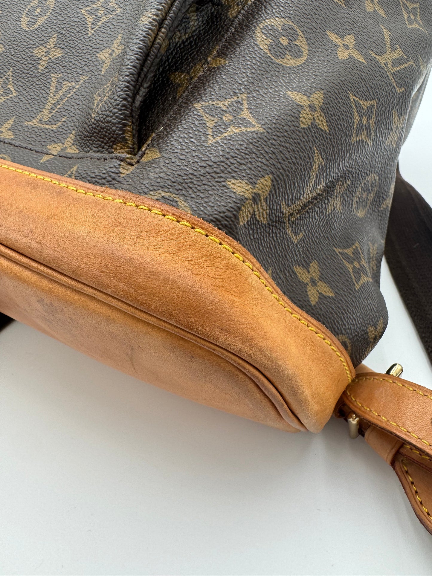 Backpack Luxury Designer By Louis Vuitton In Brown, Size:Medium