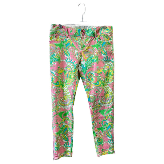Pants Designer By Lilly Pulitzer In Floral Print, Size:8