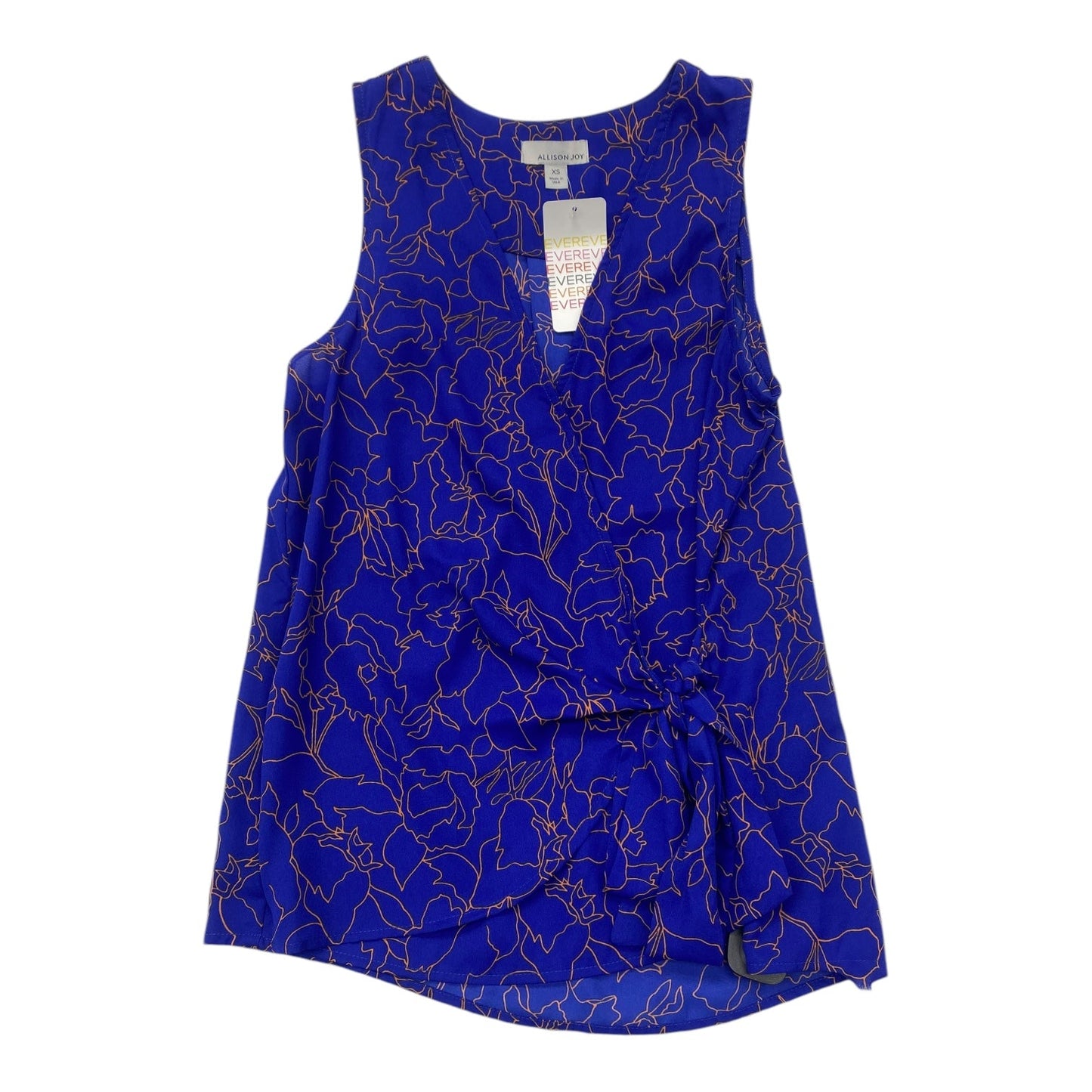 Top Sleeveless By Allison Joy In Blue & Orange, Size:Xs