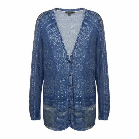 Cardigan Sweater By Nic + Zoe In Blue, Size: 2x