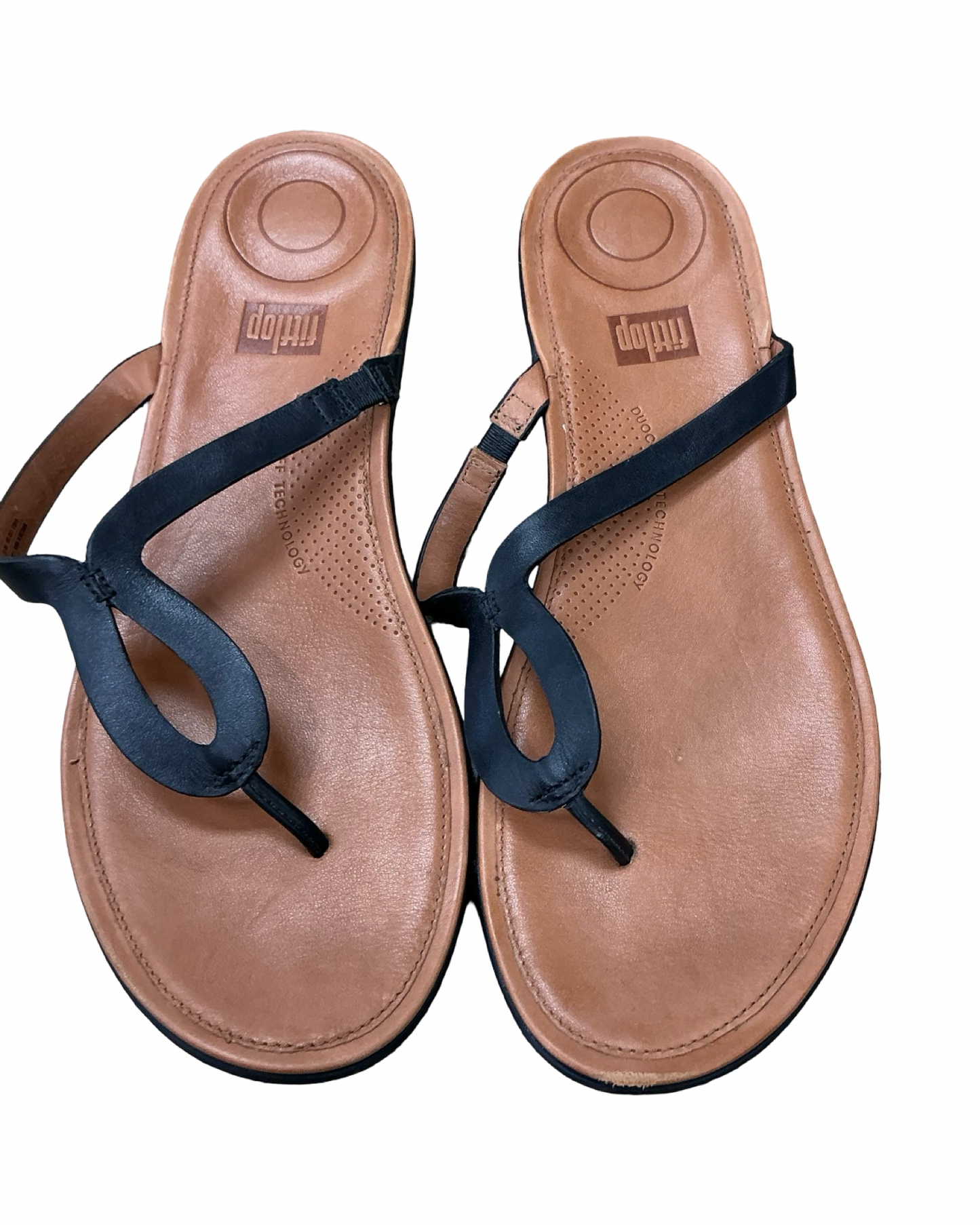 Sandals Flip Flops By Fitflop In Black, Size:11