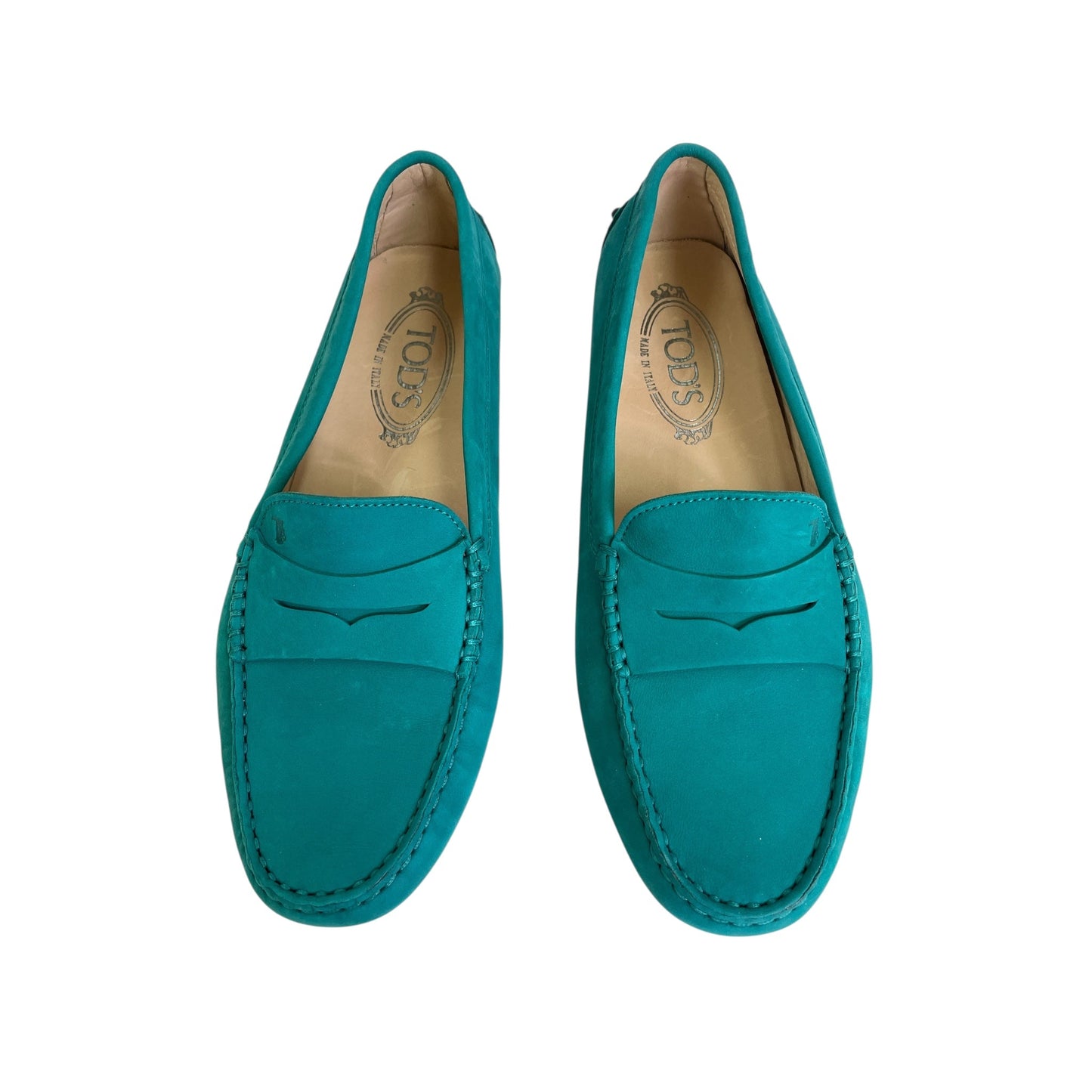 SHOES LUXURY DESIGNER by TODS in TEAL, Size:7